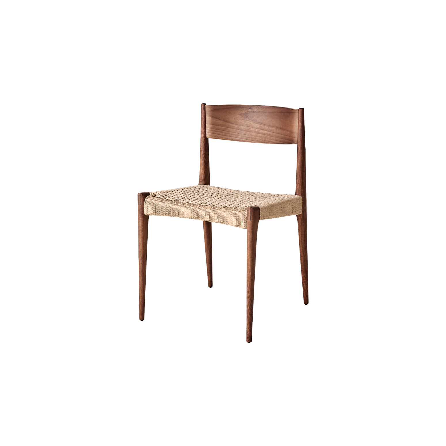 Spisestolen Pia Chair fra dk3 i valnøtt.