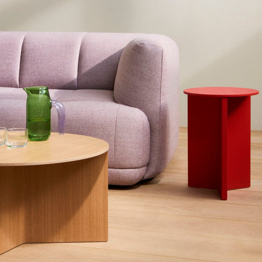Sidebord Slit Table High Wood rødt