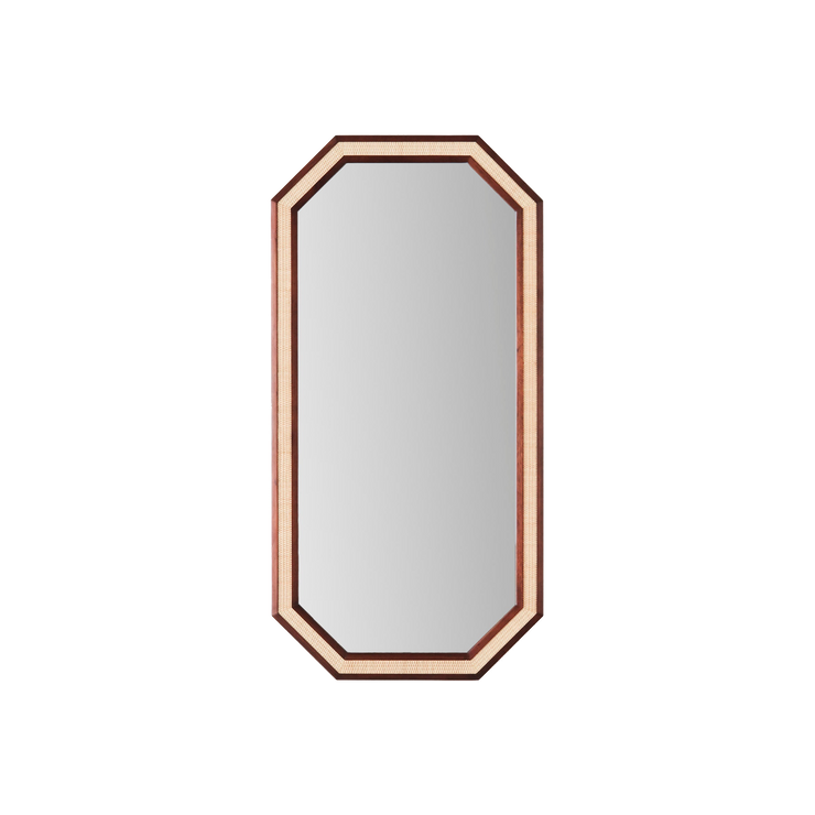 Speilet Rattan i den største størrelsen. 