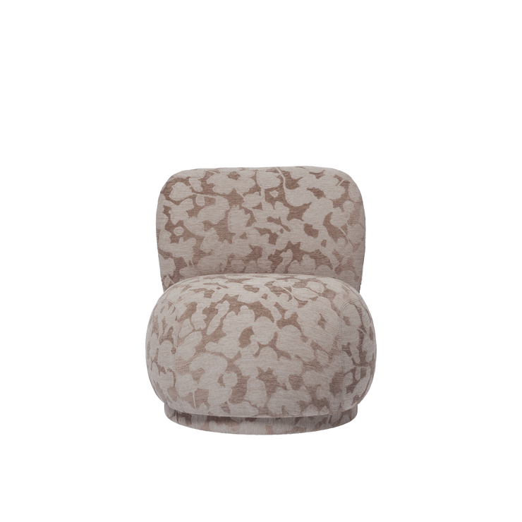 Lenestol Rico Lounge Chair Piccolo fra Ferm Living i tekstilet Cilla Taupe