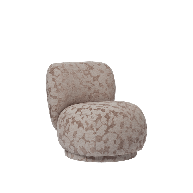 Lenestol Rico Lounge Chair Piccolo fra Ferm Living i tekstilet Cilla Taupe