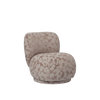 Lenestol Rico Lounge Chair Piccolo fra Ferm Living i tekstilet Cilla Taupe