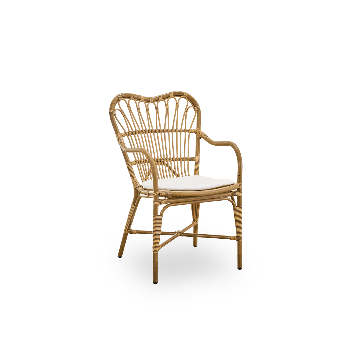 Utestolen Margret Dining Armchair fra Sika Design i fargen Antique, med sittepute