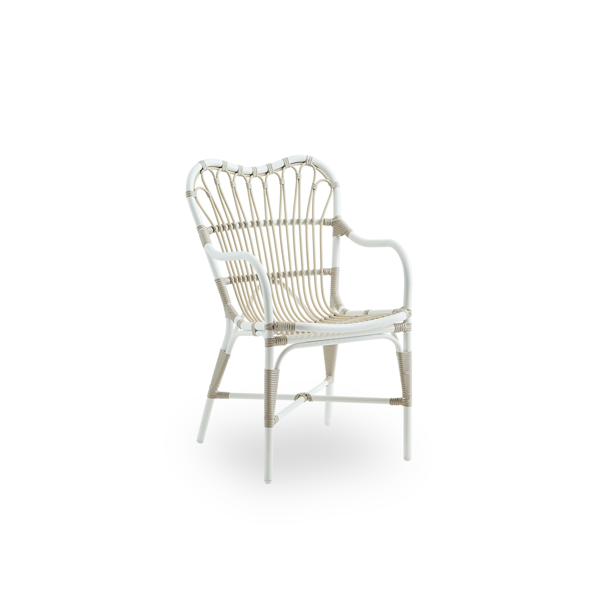 Utestolen Margret Dining Armchair fra Sika Design i fargen Dove White