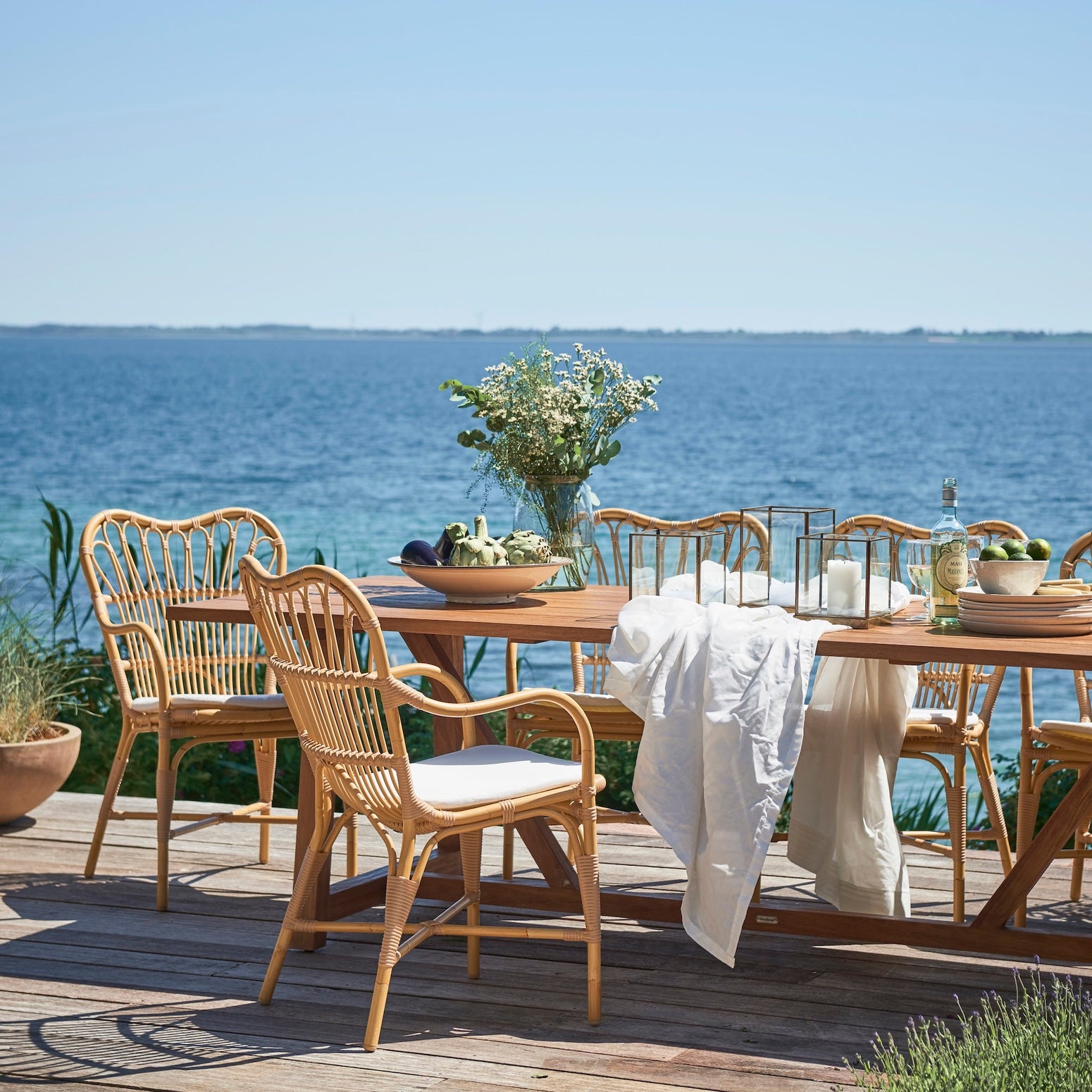 Utestolen Margret Dining Armchair fra Sika Design i fargen Natural