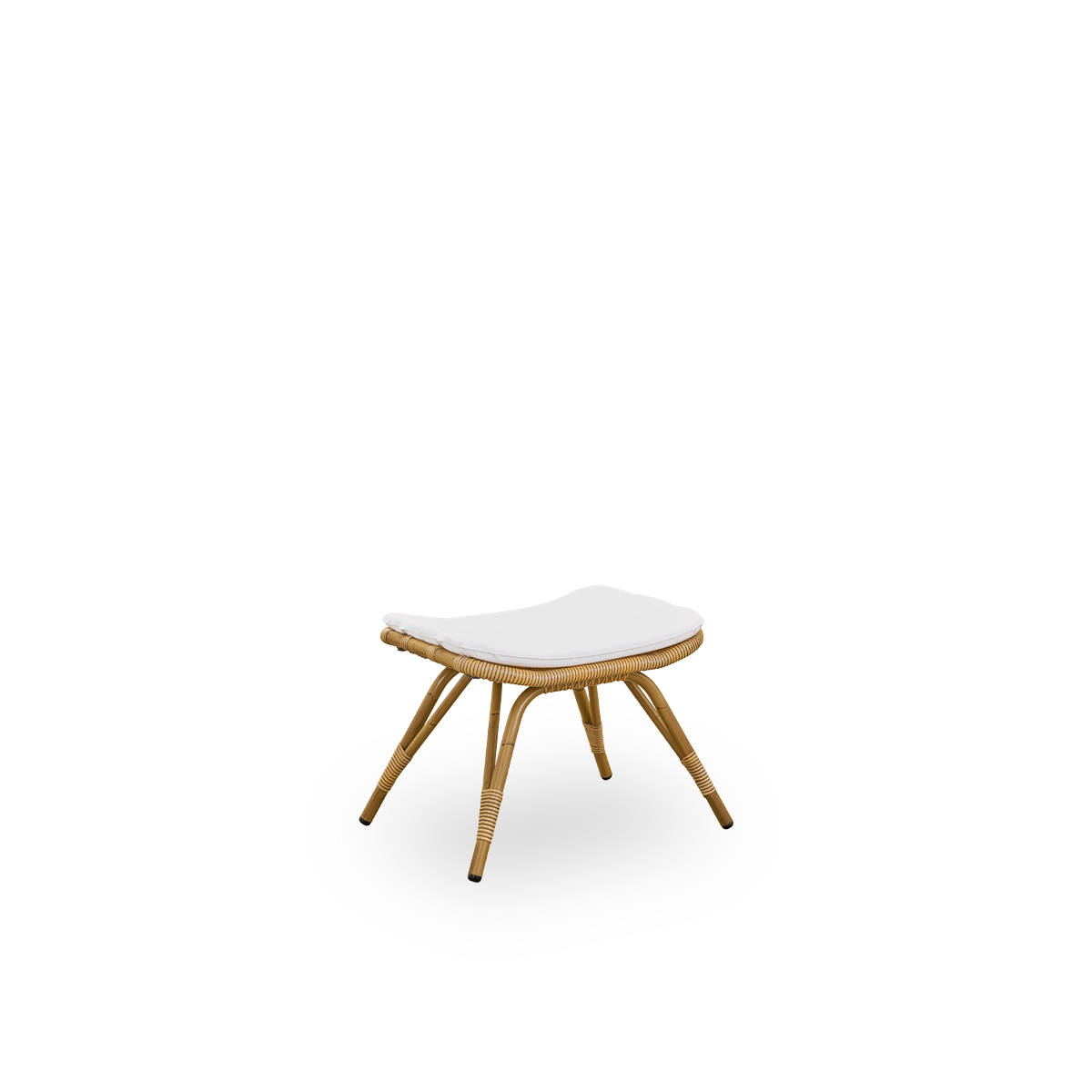 Fotstøtte Monet Footstool fra Sika Design i fargen Antique, med pute