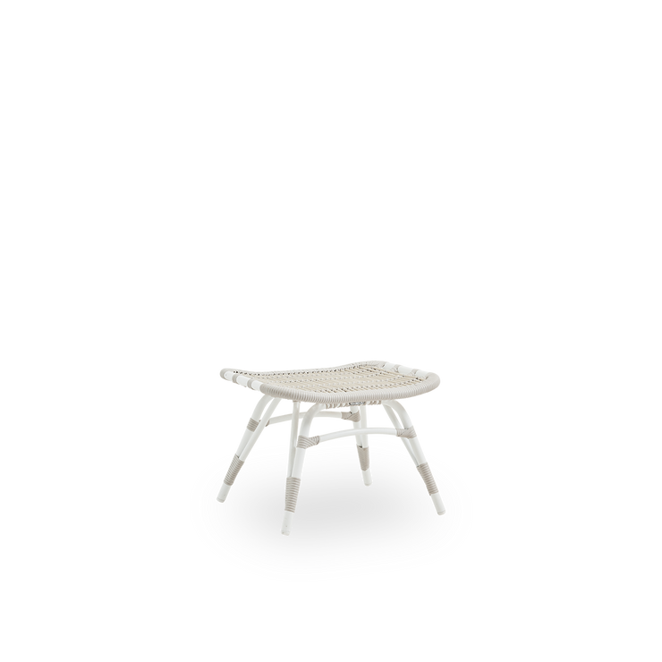Fotstøtte Monet Footstool fra Sika Design i fargen Dove White
