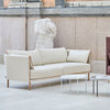 Sofa Silhouette Coda i kremhvitt tekstil fra Hay