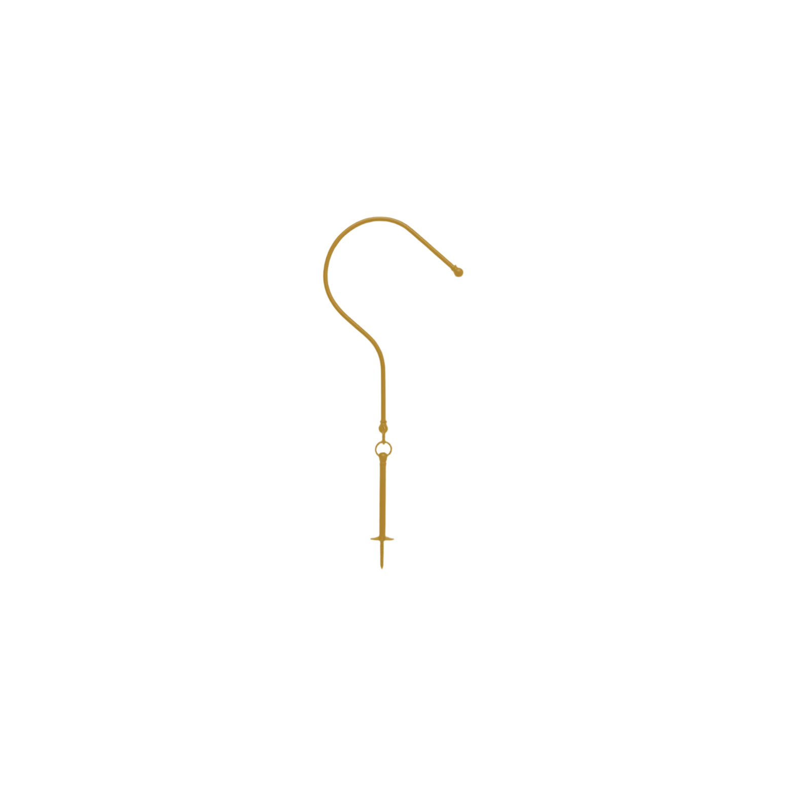Gardinholder i metall fra Gotain i messing/ Brass.