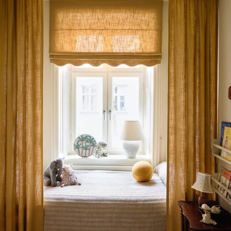 Vevd lingardin fra Gotain i farge sennepsgul