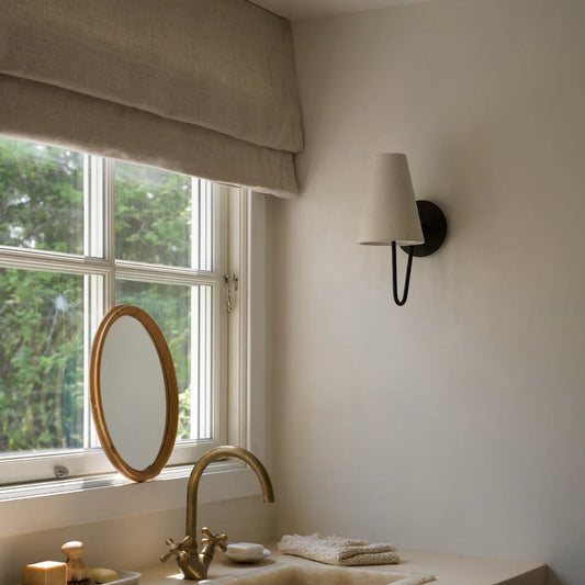 Liftgardin vevd lin, Sand, 1 stk B163 x H145 (må hentes)