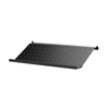 Perforert skohylle svart B58 x D30 cm.