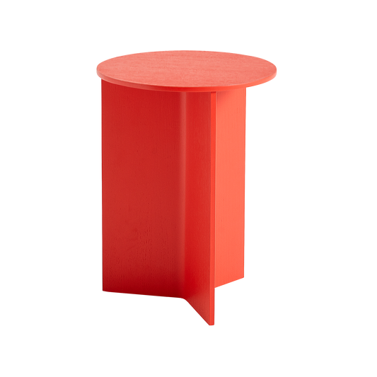 Slit Table High Wood fra Hay i fargen Candy red. 