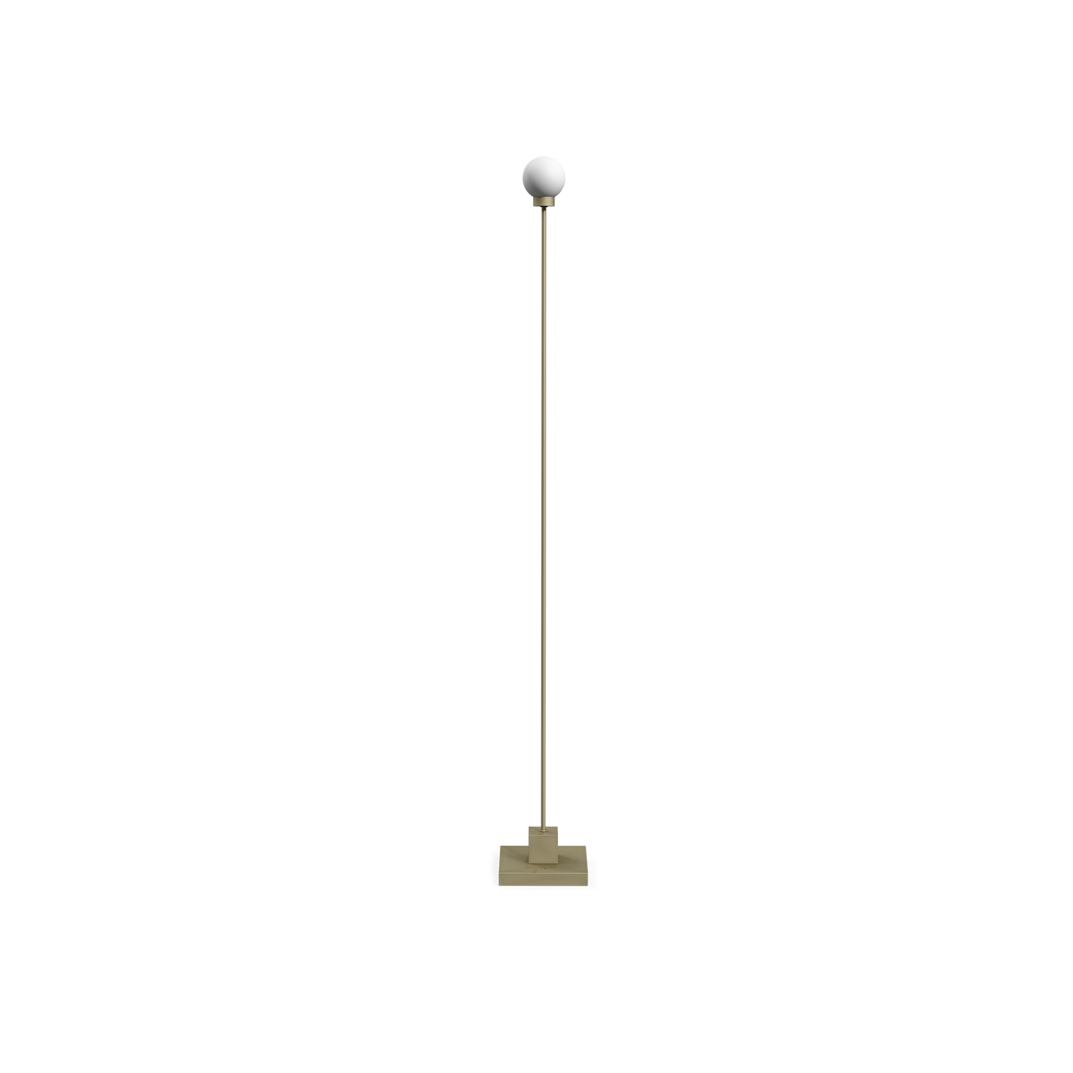 Oppladbar gulvlampe Snowball Portable Floor Lamp i gråbeigefinish fra Northern.