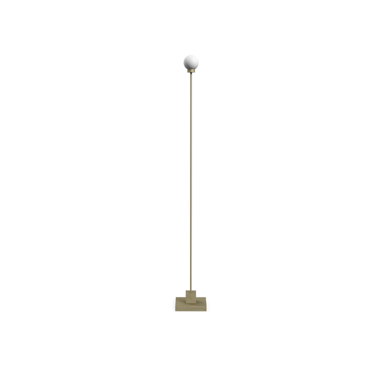 Oppladbar gulvlampe Snowball Portable Floor Lamp i gråbeigefinish fra Northern.