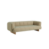 Sofa Quilton Lift fra Hay, 3-seter i tekstil Steelcut Quartet 924 og ben i lakkert eik. 