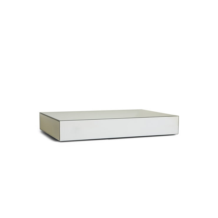 Sofabord i speilglass Mirror Block Coffee Table fra Hk Living, farge Clear i 80x120 cm.