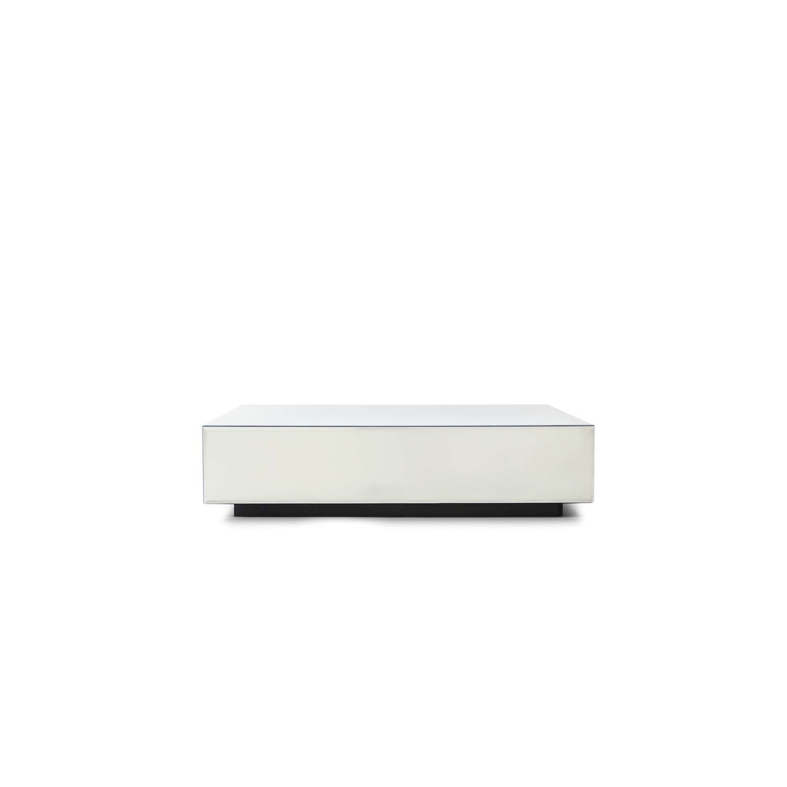 Sofabord i speilglass Mirror Block Coffee Table fra Hk Living, farge Clear i 90x90 cm.