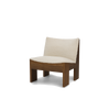 Loungestol Tenon fra New Works i røkt eik og off-white bouclé (Fumed Oak, Zinc Drake Spacedust).