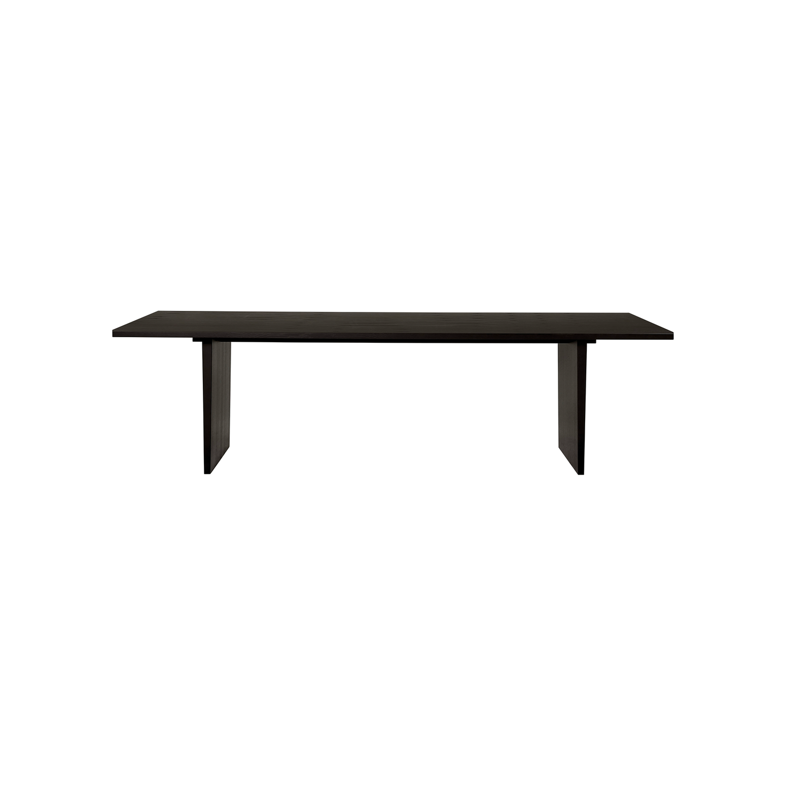Spisebordet Private Dining Table fra Gubi i brunsvart ask i 100x260 cm.