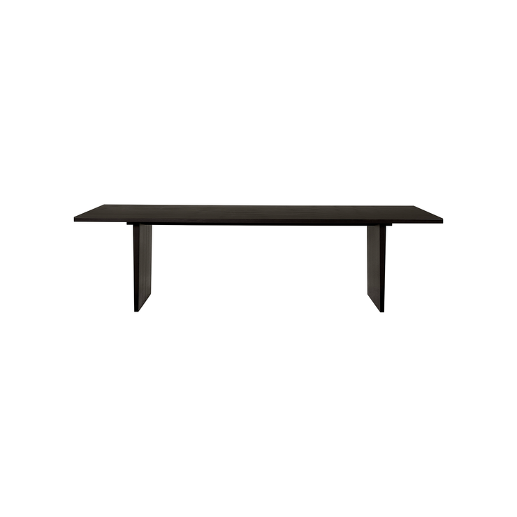 Spisebordet Private Dining Table fra Gubi i brunsvart ask i 100x260 cm.