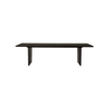 Spisebordet Private Dining Table fra Gubi i brunsvart ask i 100x260 cm.