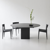 Spisebord Ten Table rundt fra dk3 i sortlakkert eik.