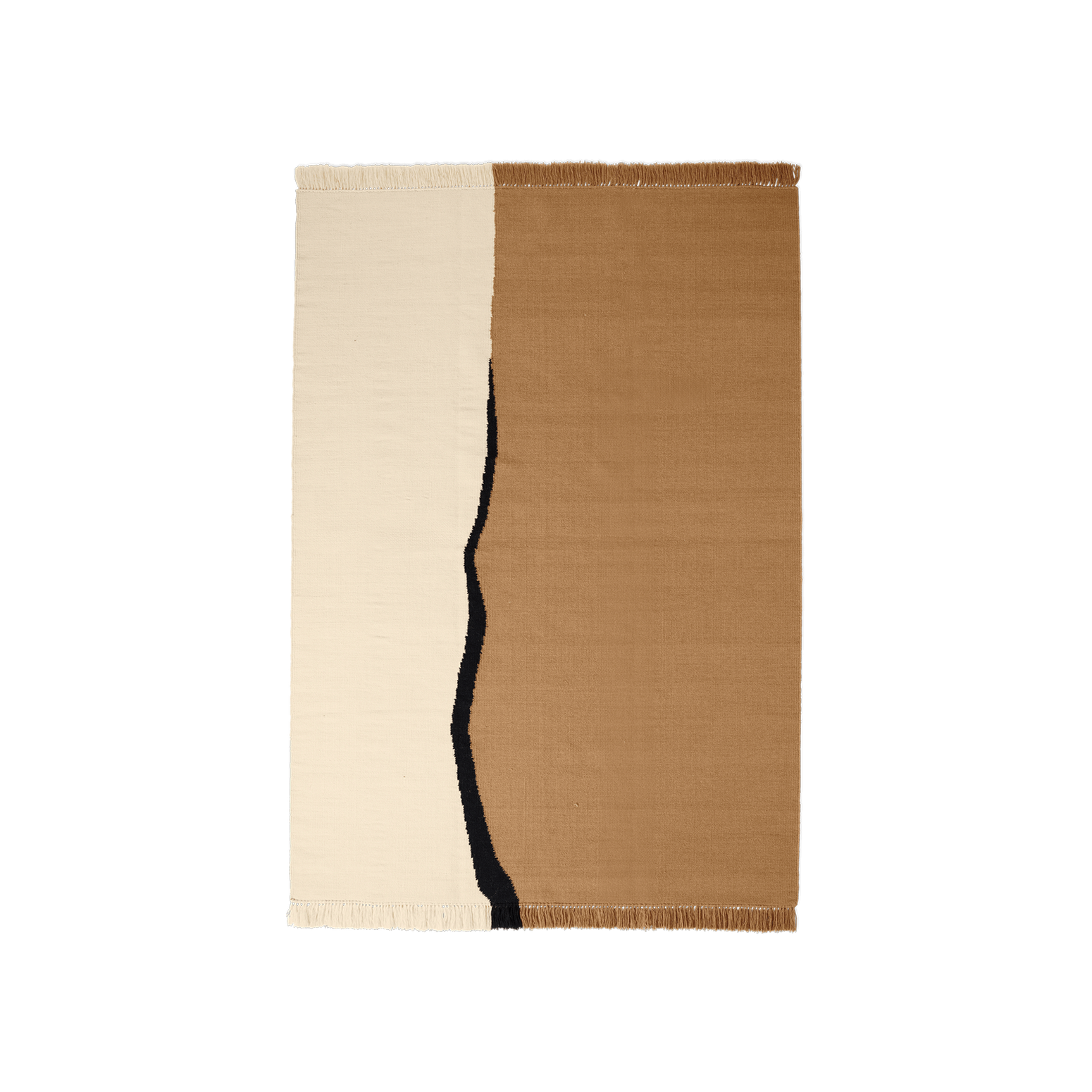Teppet Soil Kelim Rug fra Ferm Living i størrelse 170x240 cm