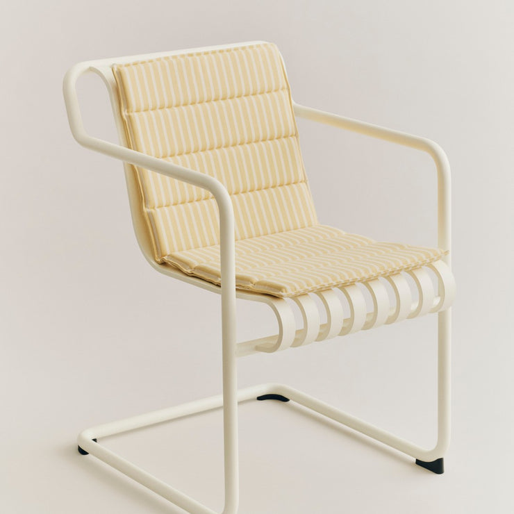 Gulstripet rygg- og sittepute 82 x 40 / Yellow bold stripe fra Hay