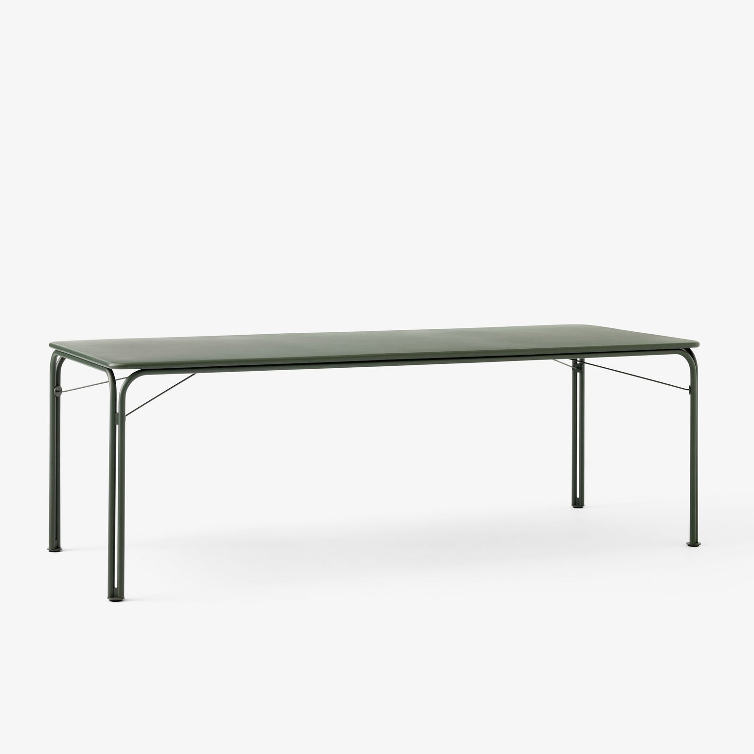 Rektangulært spisebord Thorvald SC99 fra &tradition i fargen Bronze Green, B220 x D90 cm