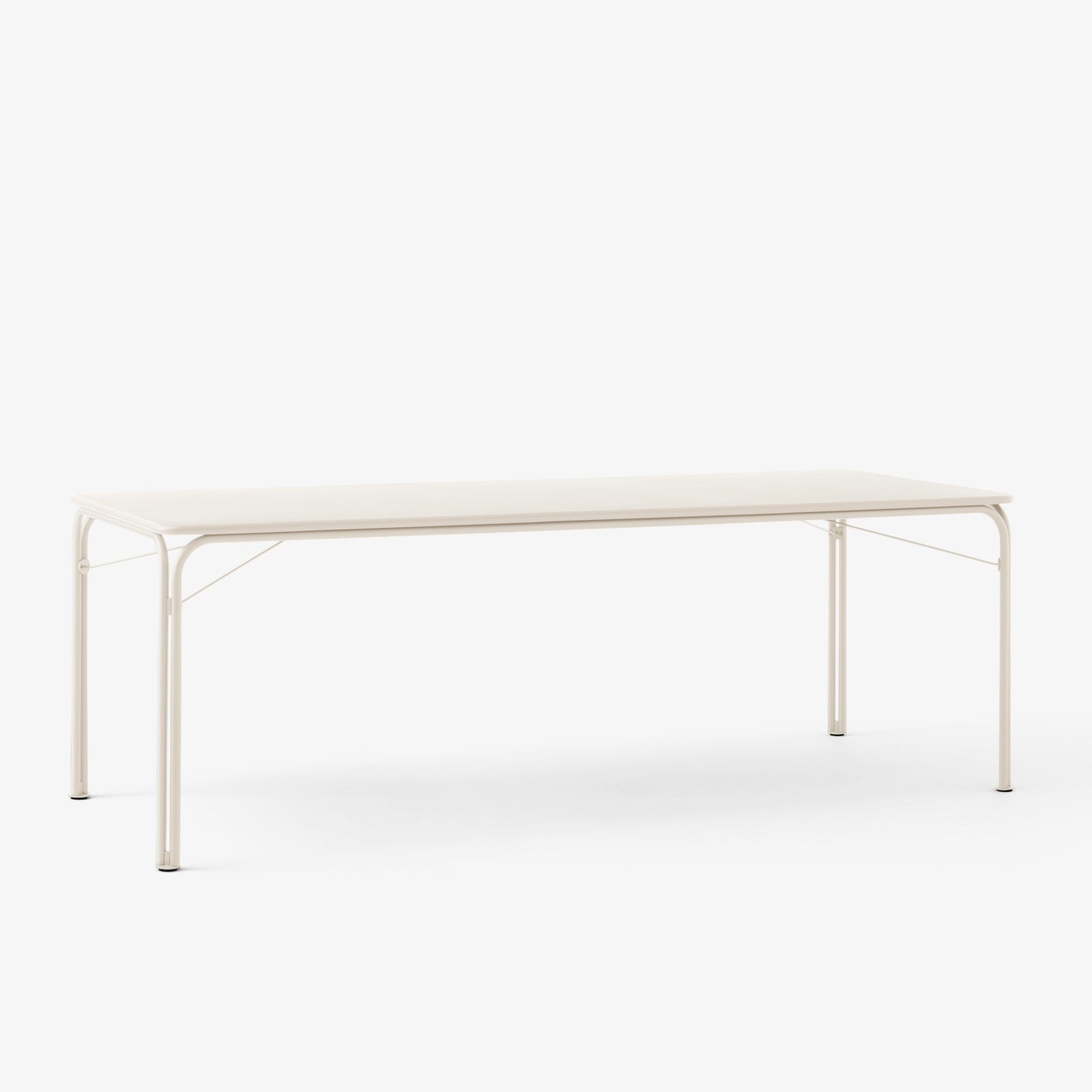 Rektangulært spisebord Thorvald SC99 fra &tradition i fargen Ivory, B220 x D90 cm