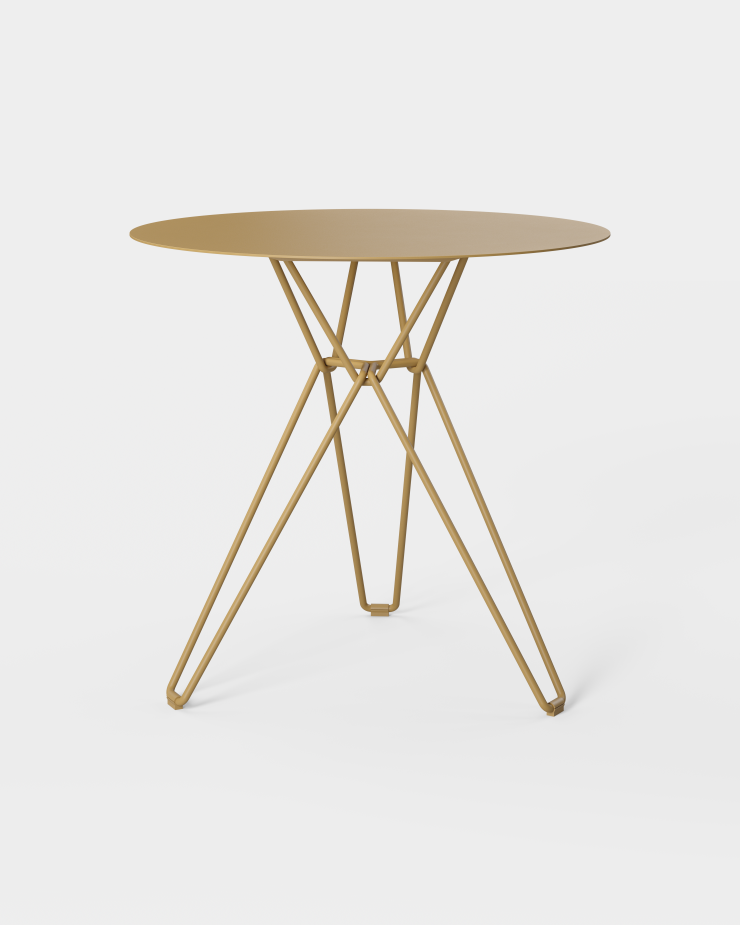 Spisebordet Tio Dining Table Ø75 cm fra Massproductions i fargen Brown Beige