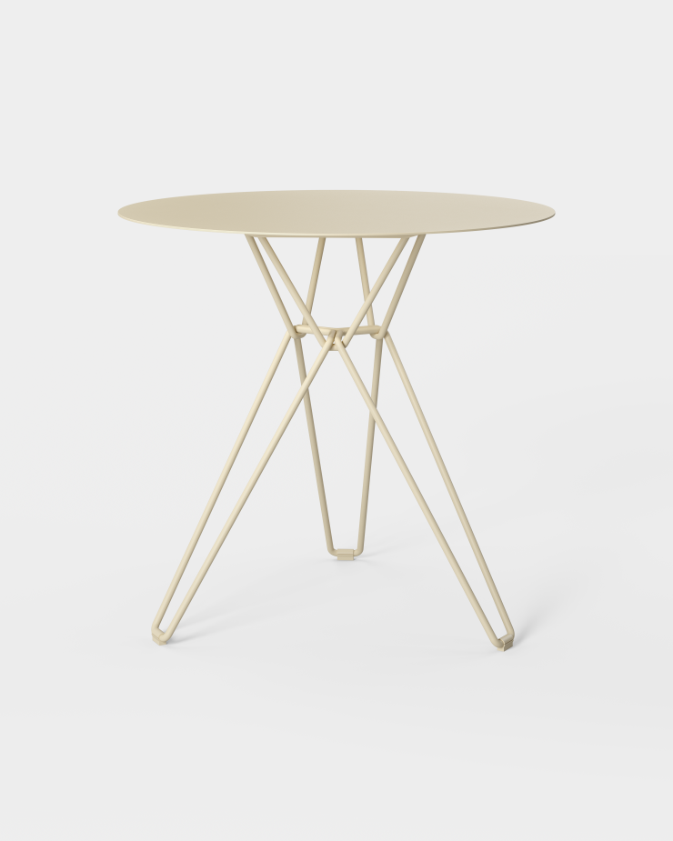 Spisebordet Tio Dining Table Ø75 cm fra Massproductions i fargen Ivory