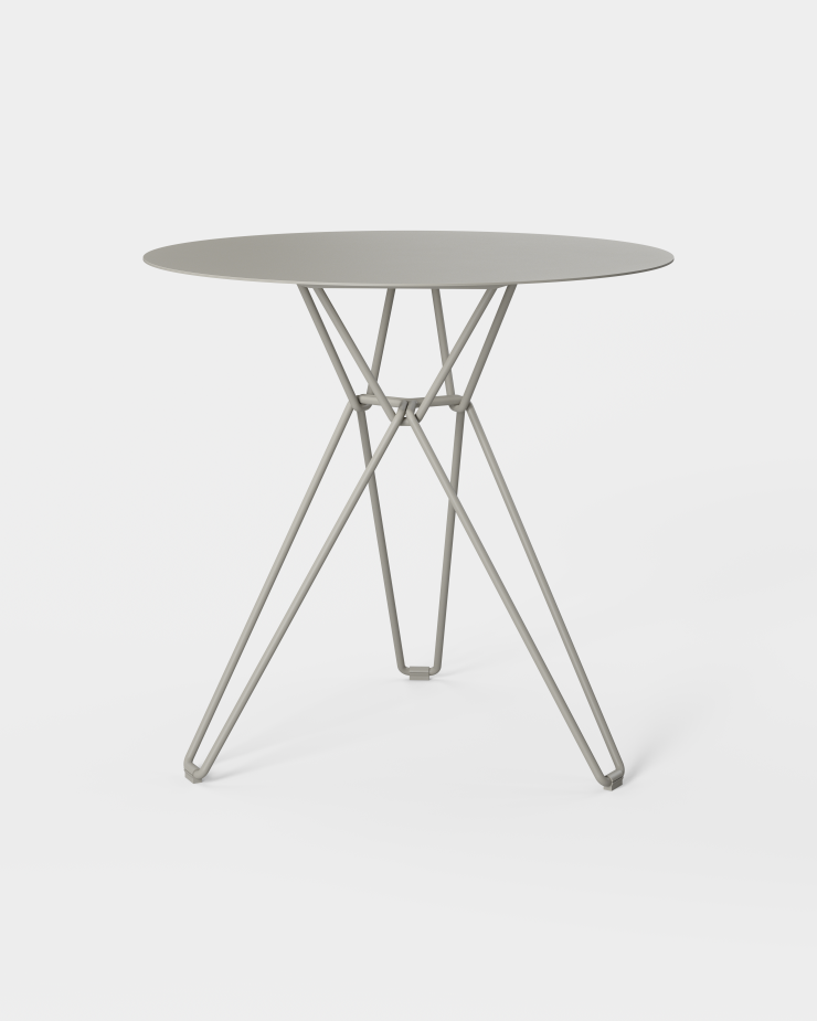 Spisebordet Tio Dining Table Ø75 cm fra Massproductions i fargen Stone Grey