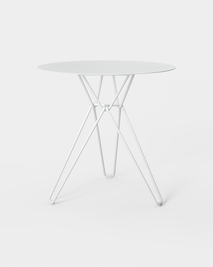 Spisebordet Tio Dining Table Ø75 cm fra Massproductions i fargen White