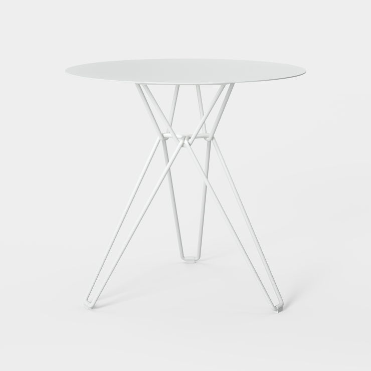 Spisebordet Tio Dining Table Ø75 cm fra Massproductions i fargen White