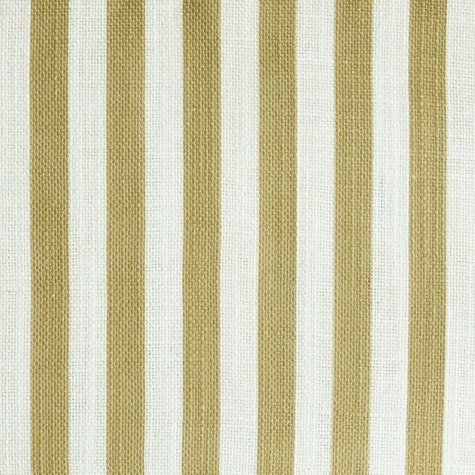 Tekstil i vevd lin, Stripe i fargen olivengrønn/ Olive Green fra Gotain.