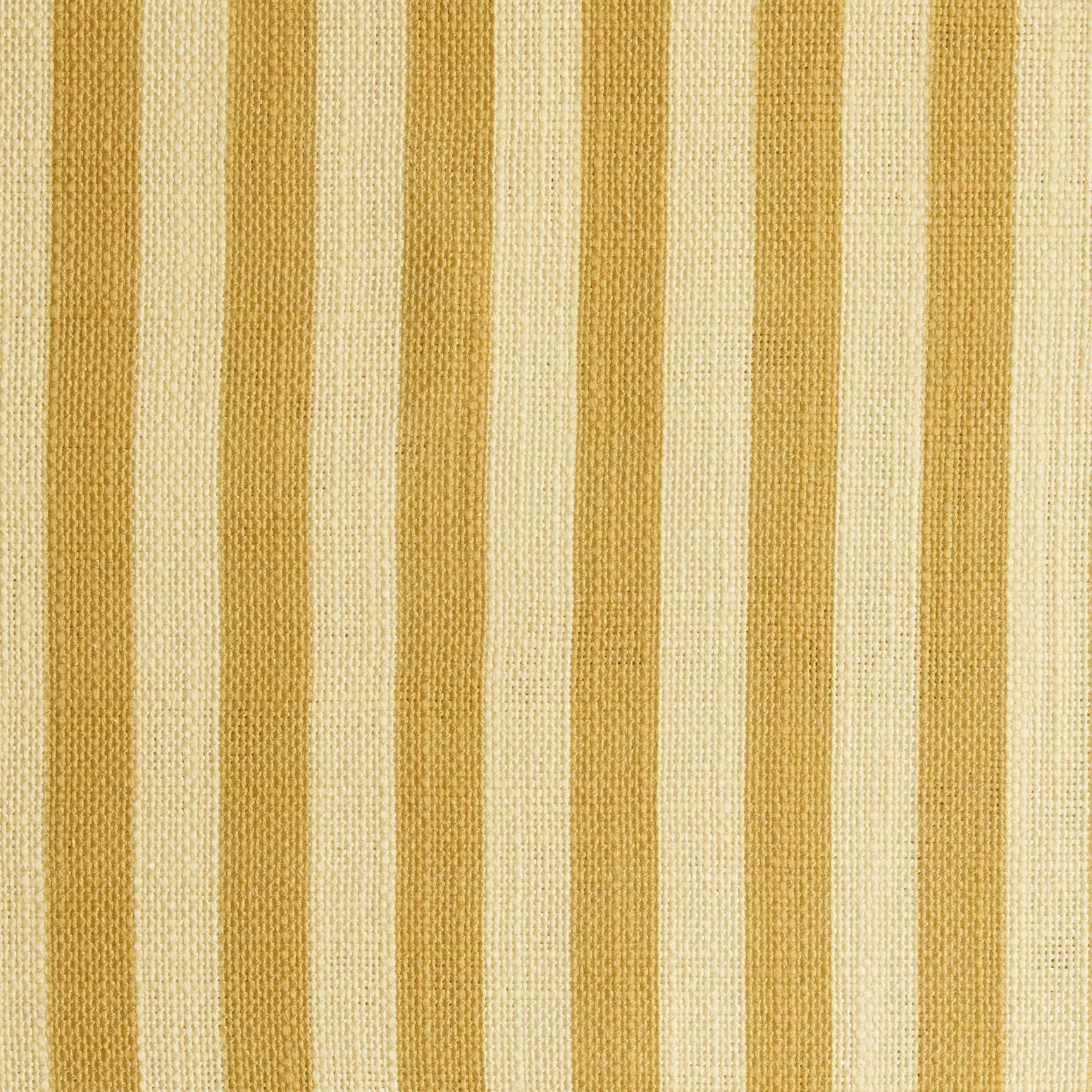 Tekstil i vevd lin, Stripe i fargen sennepsgul/ Mustard fra Gotain.