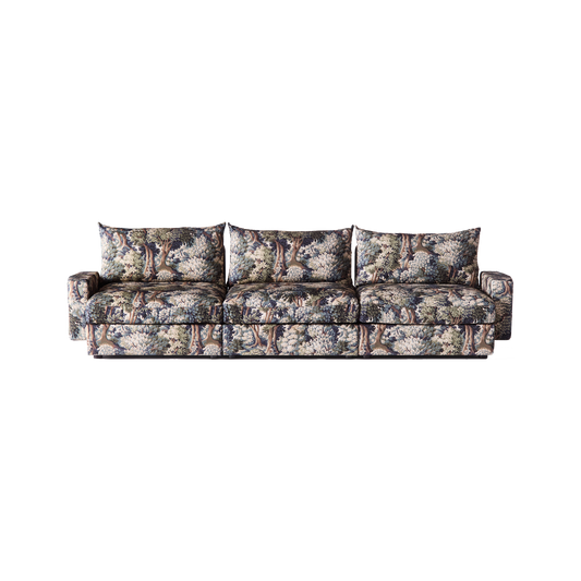 Ute etter å skape en skikkelig statement-look i stuen din? Denne fantastiske mønstrede treseteren, Laurel Sofa fra Dusty Deco, kan være akkurat det som skal til.
