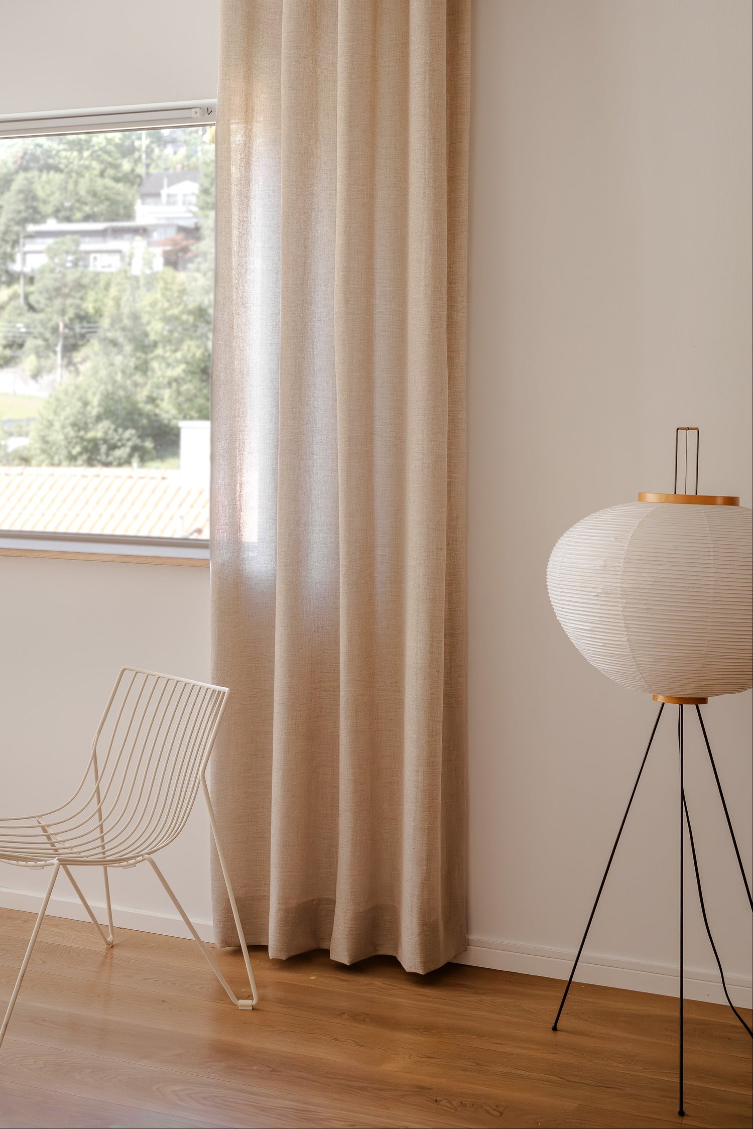 Gardin ull Wool fra OsloDeco, i fargen Sand 04