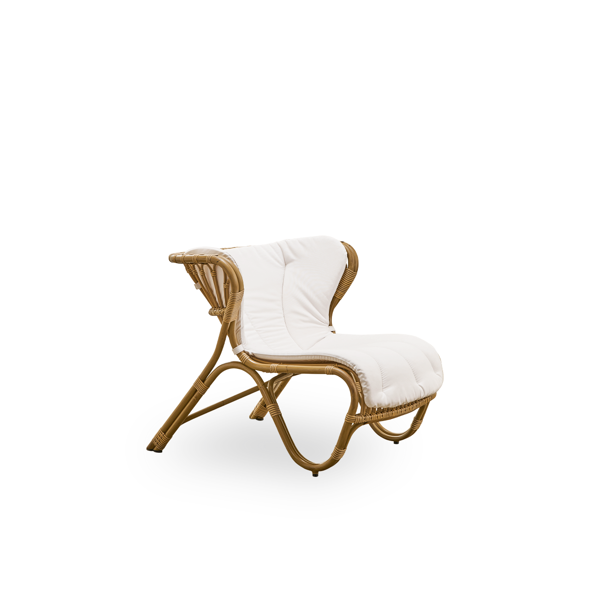 Utestol Fox Lounge Chair fra Sika Design i fargen Antique, med pute