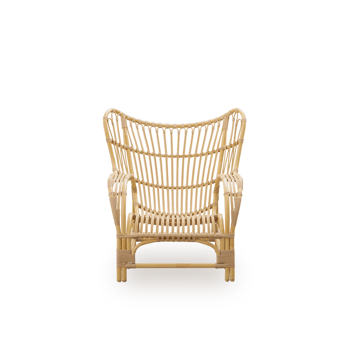 Teddy Lounge Chair fra Sika Design, detaljbilde av ArtFibre-flettverk og seteform