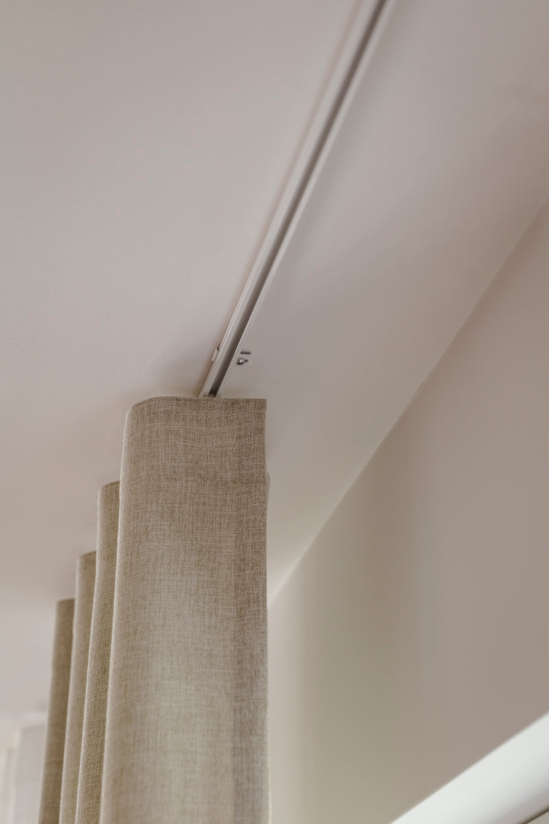 Wavegardinen vevd linlook Wheat fra OsloDeco