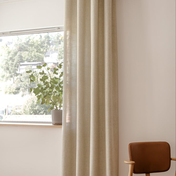 Wavegardinen vevd linlook Wheat fra OsloDeco, farge Lysegrønn 01