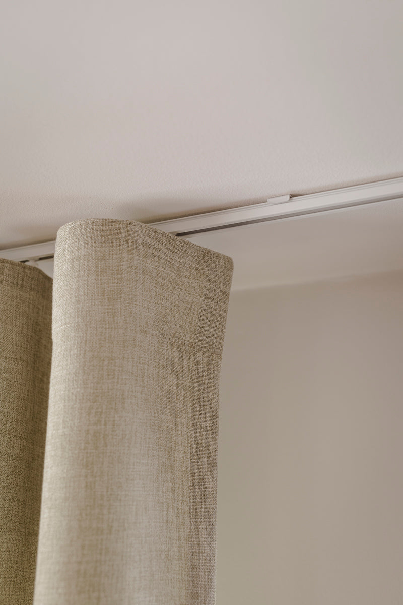 Wavegardinen vevd linlook Wheat fra OsloDeco