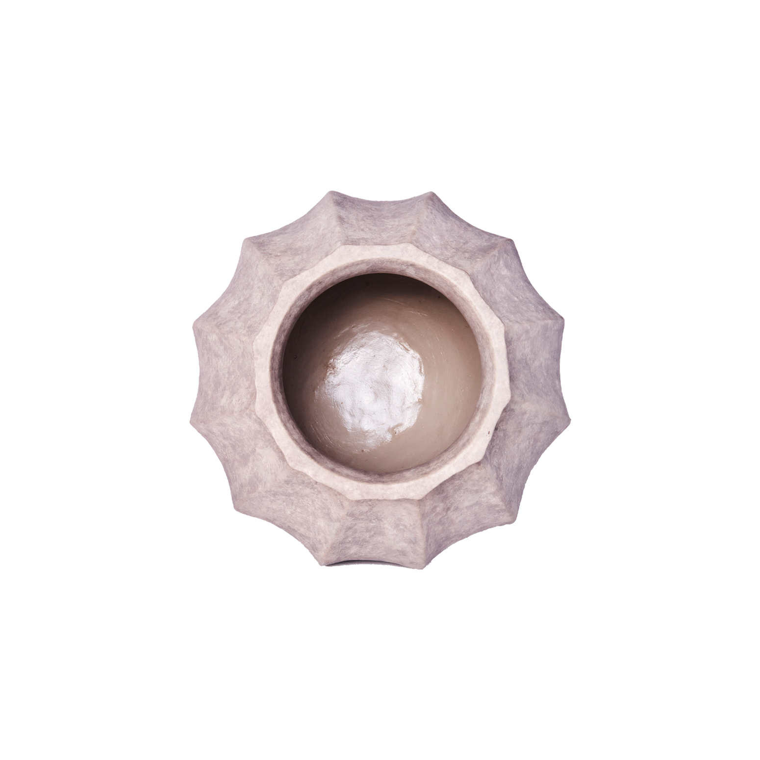 Vasene Wedges fra Dusty Deco er glaserte på innsiden.