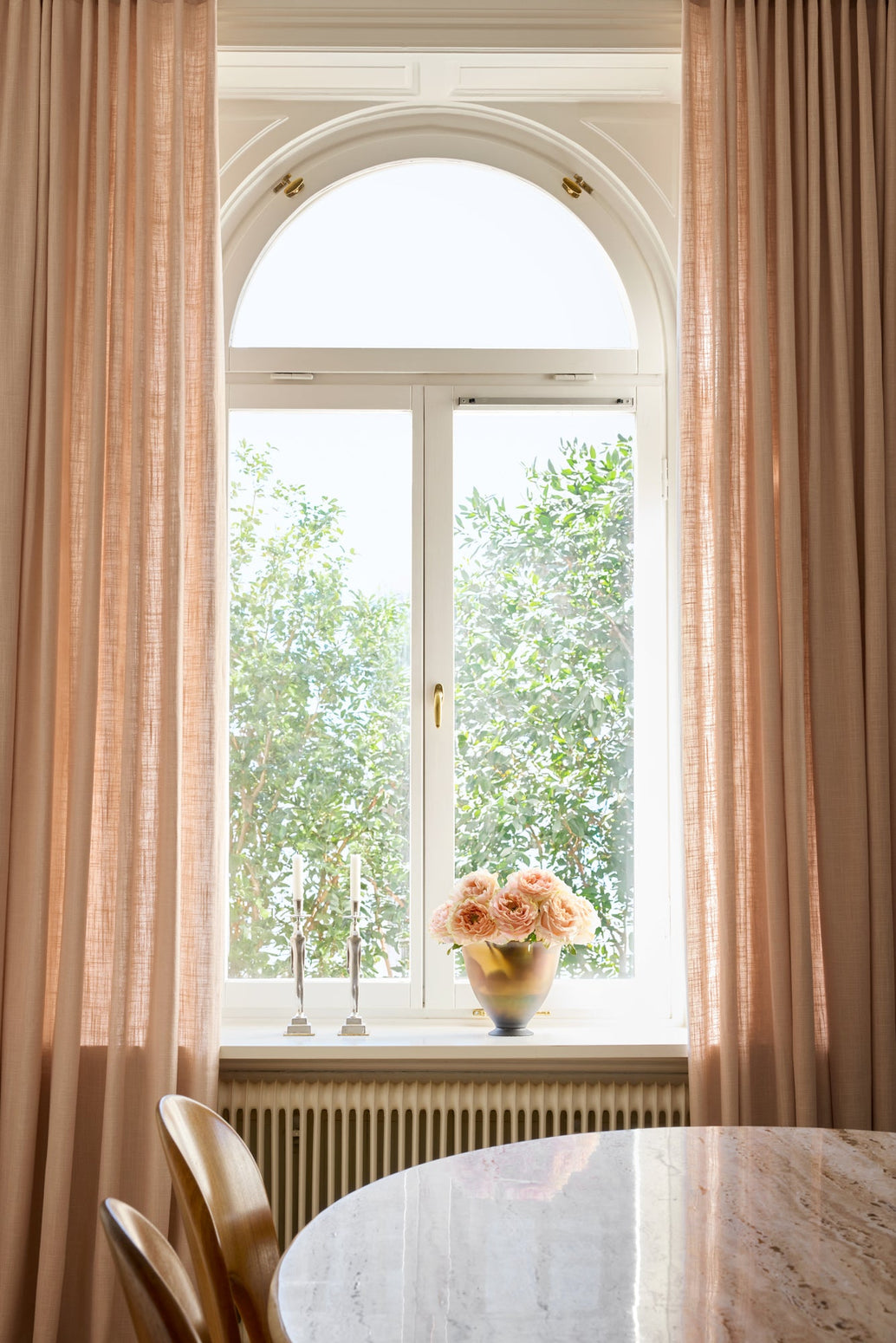 Vevd lingardin fra Gotain i farge rosa / Dusty Pink