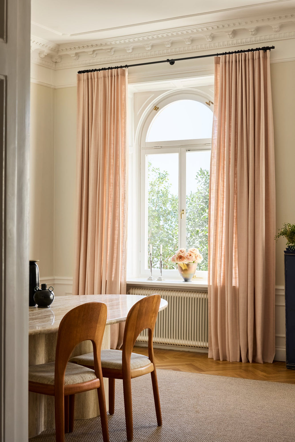 Vevd lingardin fra Gotain i farge rosa / Dusty Pink