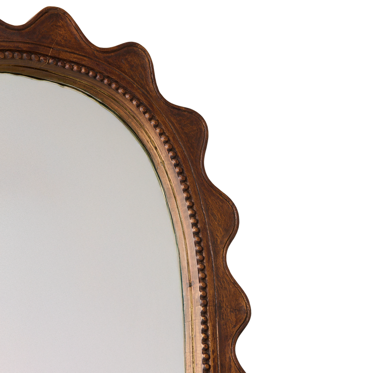 Speil Wooden Ripple Mirror fra HKliving.