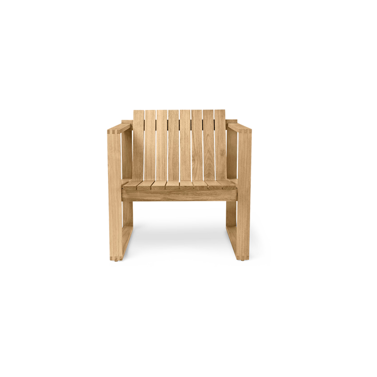 Loungstol BK11 Lounge Chair i ubehandlet teak fra Carl Hansen & Søn.